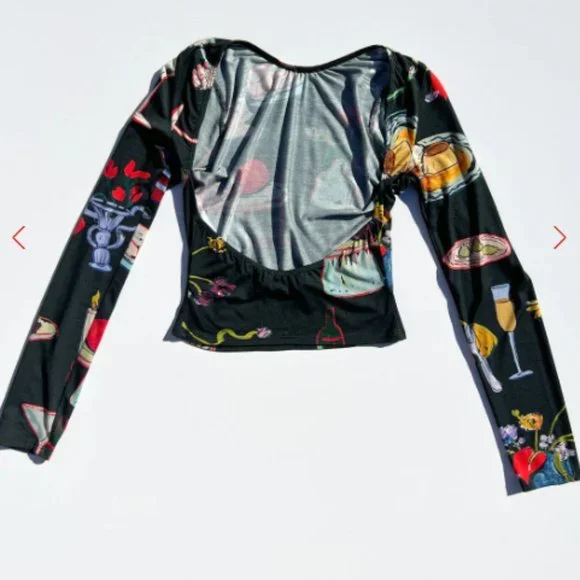 Rowan Top LISA SAYS GAH - Set the Table Caviar - SMALL ONLY - Picture 7 of 8